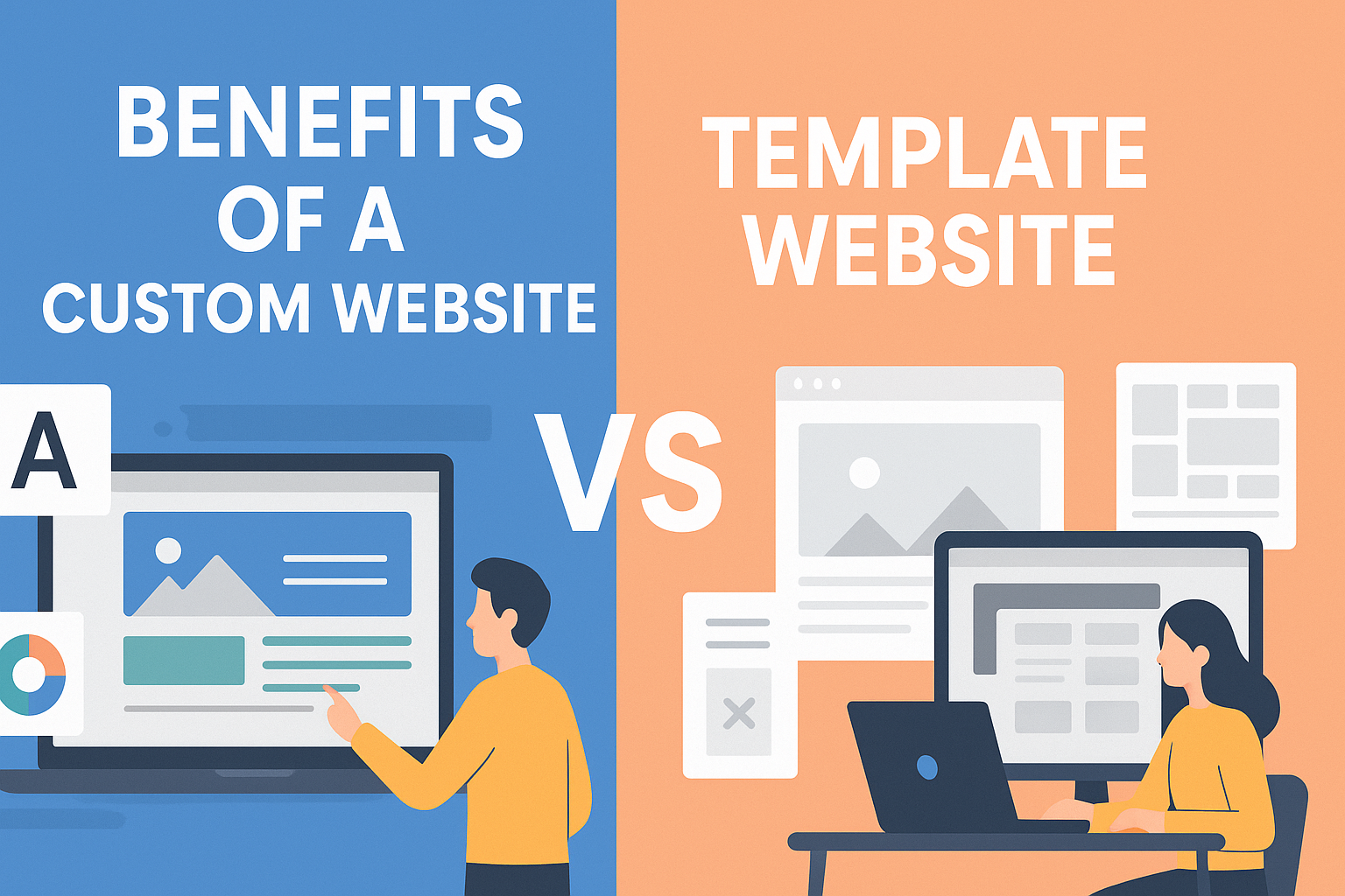 Benefits of Custom Website vs Template Website